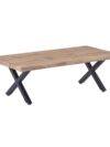Salontafel met Wild Eiken Look en Zwart Metalen X-frame