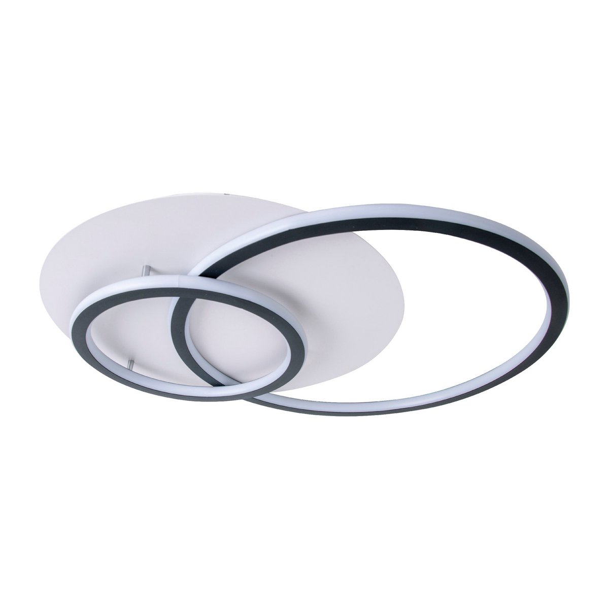 Näve Kirk Plafondlamp met Drie Ringen - Zwart/Wit - Afbeelding 3