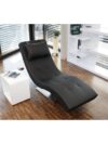 Relax ligbed zwart kunstleer look