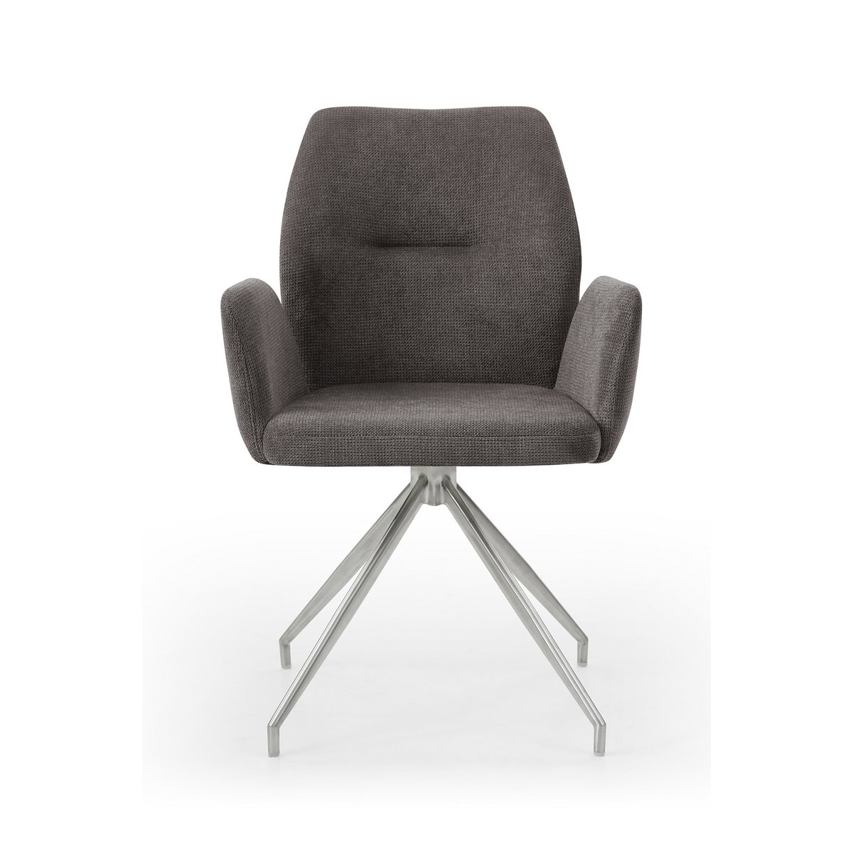 5-delige Eetset met Boomrand Acaciahouten Tafel en Draaibare Armstoelen - Afbeelding 4