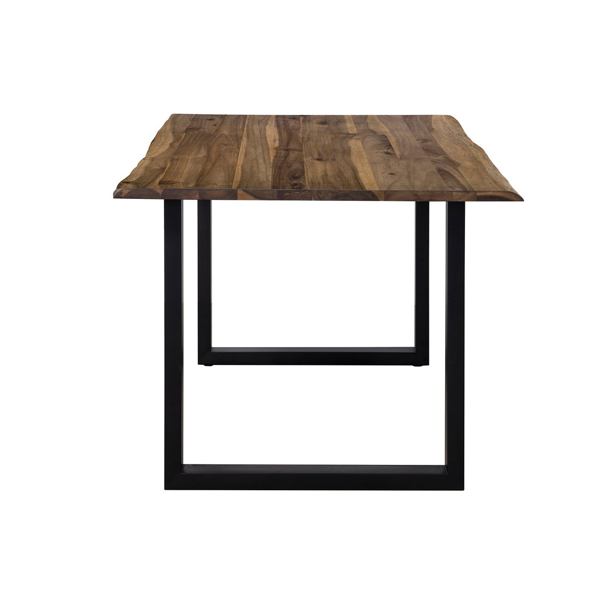 5-delige Eetset met Boomrand Acaciahouten Tafel en Draaibare Armstoelen - Afbeelding 10