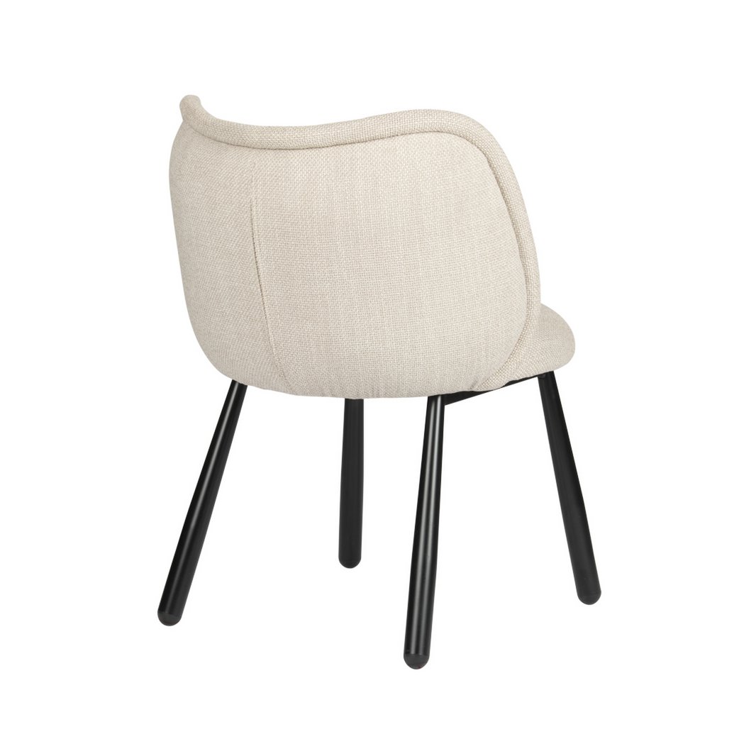 Panda Chair - Beige met Zwart Onderstel - Afbeelding 3