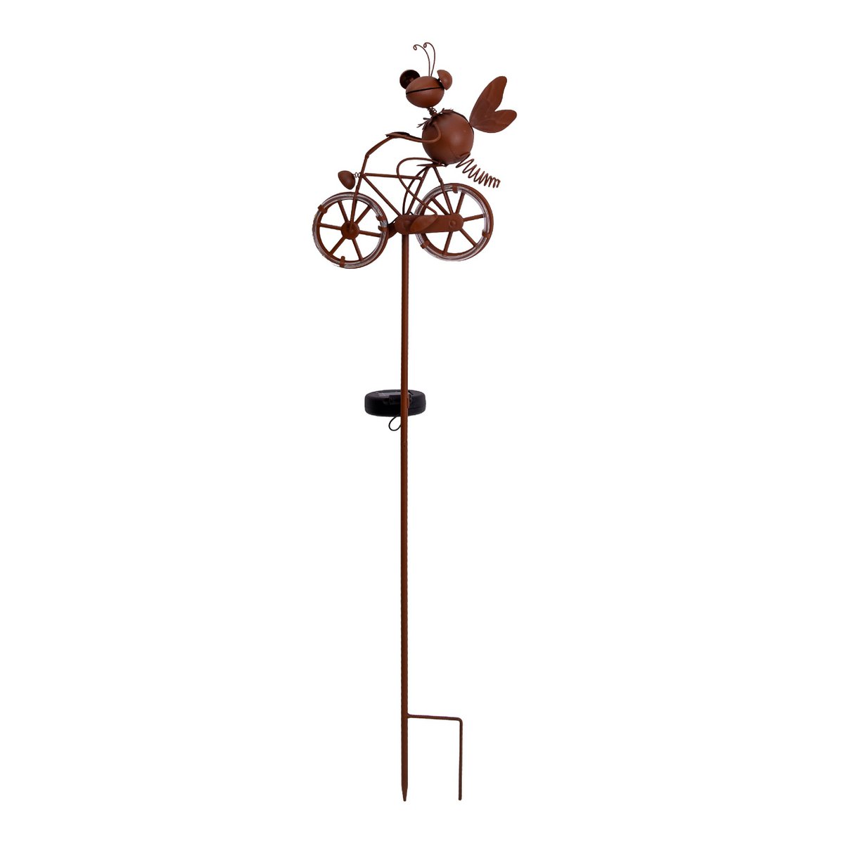 LED Solar Grondspies Fiets - Bruin Rostlook 88 cm