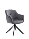 Fauteuil met honingraatquilt grijs