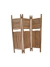 Teakhouten Paravent 3-delig Natuurlijk 275 cm
