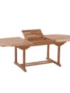 Uitschuifbare Teakhouten Tuintafel Ovaal 180-240 cm