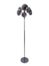 Vloerlamp Chroom/Rookglas - 6x G9 165 cm