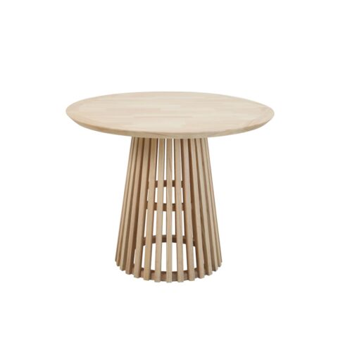 Ronde eettafel 100 cm van heveahout