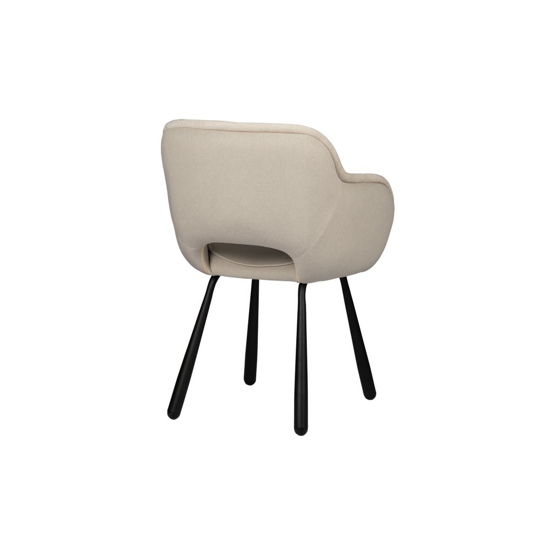 Elephant Chair - Beige met Zwart Onderstel - Afbeelding 3